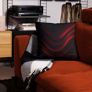 Funda de Almohada Premium Obsidian Ember Wave - Estilo Moderno - Product Image 1