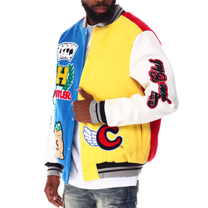 Chaqueta estilo universitario OEM para hombre béisbol Letterman Fit Forro cálido mezcla de lana Material Ideal para ropa escolar - Product Image 4