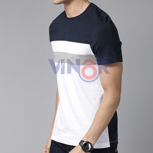 T-shirt à manches courtes de couleur personnalisée pour hommes 100% coton vêtements d'été en gros meilleure vente vêtements pour hommes T-shirts décontractés personnalisés pour hommes - Product Image 2