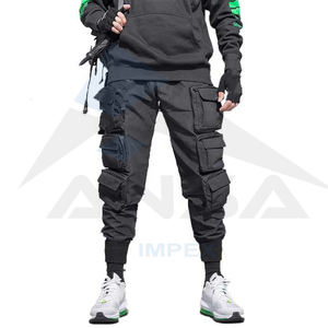 มาใหม่กางเกงคาร์โก้ออกแบบลําลองข้อเท้าผูกเชือกฝ้ายผู้ชายสวมทนกางเกงคาร์โก้ฮิปฮอป - Product Image 4