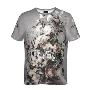 Camisetas de manga corta, ropa con estampado de sublimación, camisetas de moda de alta calidad para hombres, camisetas de tela para hombres