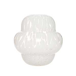 Blanco 20x22 cm Vase en verre Design élégant en cristal pour la décoration intérieure - Product Image 1