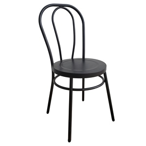 Industrial-Style Modern Durable Powder-Coated Iron <b>Dining</b> <b>Chair</b> for Restaurant and Farmhouse Use - Product Image 1