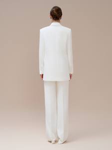 Blazers de estilo femenino para mujer, conjuntos de un solo pecho para mujer, chaqueta con muescas Jocelyn 0 Whiteant Vietnam, fabricante Original - Product Image 4