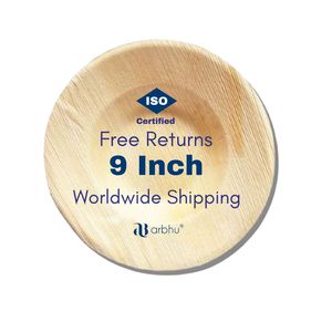 Meilleures ventes Premium Areca Palm Bols faits à la main Naturel Biologique Écologique Biodégradable Plat à soupe Assiettes de voyage - Product Image 1