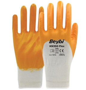 ถุงมือยางป้องกันสำหรับใช้ในสวนผ้าฝ้ายยืดหยุ่นทนทานสำหรับงานอุตสาหกรรม KN350 - Product Image 2