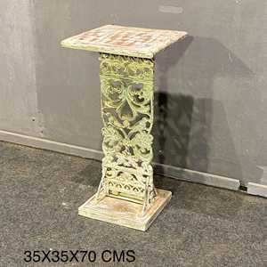 Mesa Auxiliar de Madera Maciza con Diseño Tradicional para Dormitorio, Muebles para el Hogar - Product Image 5