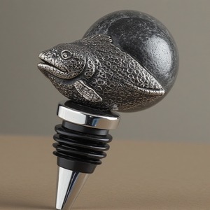 Abrebotellas de metal Opal Flow hecho a mano con acabado plateado brillante que proporciona fuerza y estilo para una cocina y bar elegantes - Product Image 3