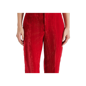 Pantaloni Casual da Donna Steve Madden Mercer in Velluto Stropicciato, Rossi, Vita Media, XL, Traspiranti con Chiusura Elastica - Product Image 2