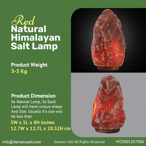 โคมไฟเกลือหิมาลัยสีแดง3-5กก. โคมไฟเกลือธรรมชาติสำหรับเครื่องฟอกอากาศในราคาตรงจากโรงงานของปากีสถาน - Product Image 3