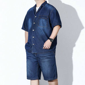 Vente en gros Short en jean d'été Pantalon décontracté pour l'extérieur Streetwear Short en jean slim pour hommes Matériau solide - Product Image 3