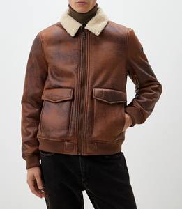 Vestes décontractées pour hommes en cuir avec contour et tissu intérieur doux assurant une apparence lisse et détendue - Product Image 5