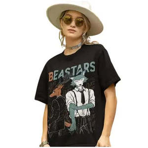 เสื้อยืด Beastars Legoshi ผ้าฝ้าย 100% แบบเรียบและลายพิมพ์ น้ำหนัก 240 กรัม รุ่นเจอร์ซีย์ หมายเลขรุ่นพิมพ์บนเสื้อยืด - Product Image 2