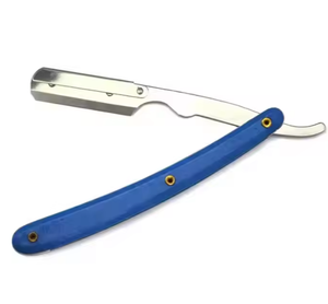 Rasoir à bord droit de barbier professionnel avec manche en bois pour visage corps Bikini sous les bras - Product Image 4