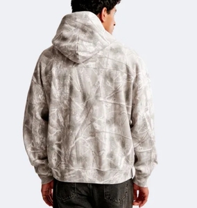 Fabrication de sweats à capuche imprimés sur mesure 500GMS Heavyweight 100% Cotton Double Couche Full Zip Up Hoodie pour hommes - Product Image 2