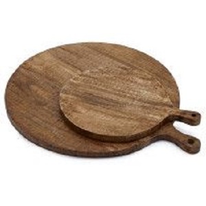 Planche à fromage en acier inoxydable ensemble de planche à découper en bois d'acacia écologique avec carré de grain d'extrémité de poignée - Product Image 1