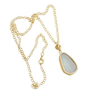 Collar con Colgante Minimalista de Latón Mate, Joyería de Moda Unisex Hecha a Mano, Precio de Fábrica, OEM, ODM - Product Image 3