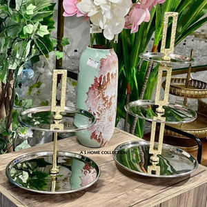 Présentoir de table de mariage pour gâteau de pâtisserie avec design en forme de branche d'arbre doré Dessert artisanal - Product Image 3