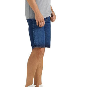 กางเกงยีนส์ขาสั้นผู้ชายสไตล์วินเทจลำลองแนวสตรีททรงตรงระบายอากาศดีสีซีดแบบทำเก่าสำหรับฤดูร้อน - Product Image 6