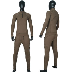 Uniformes Médicos Unisex Modernos BLAZE SCRUB, Conjuntos de Uniformes con Cuello Alto y Manga Larga, Personalizables, de Poliéster/Algodón Twill - Product Image 2