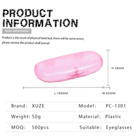 Étui à lunettes translucide en plastique à fermeture magnétique Boîte à lunettes et étui à lunettes