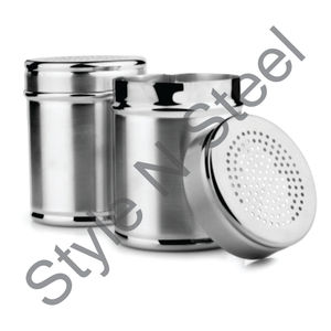 Shaker à fromage de forme ronde pour cuisine restaurant Shaker à fromage avec couvercle à trous extra larges pot à sucre au prix de gros - Product Image 1