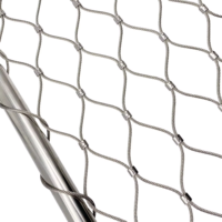 Vente en gros de filet en treillis métallique tissé en acier inoxydable de haute qualité, résistant à la corrosion, personnalisé, pour volière d'oiseaux et perroquets