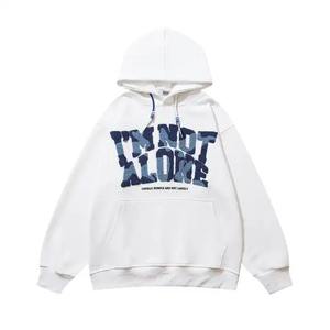 เสื้อฮู้ดปักผ้ากำมะหยี่ระบายอากาศได้ดีทำจากผ้าฝ้ายผสมวัสดุดีปรับแต่งได้ตามต้องการ - Product Image 3