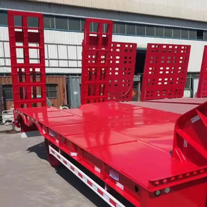 Remorque de charge utile de capacité de charge de 60 tonnes 13m nouvelle remorque surbaissée à 3 essieux à vendre - Product Image 1