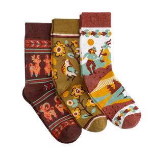 Fabricant OEKO-TEX certifié Custom Vintage Jacquard Crew Retro Patterns Confortable Respirant Everyday Wear Bottom Casual - Product Image 1