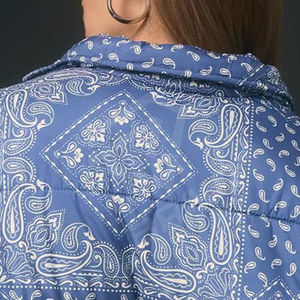 Haute qualité personnalisé femmes hiver imperméable doudoune imprimé cuir épais hiver vers le bas bulle manteau Patchwork nouvelle mode - Product Image 6