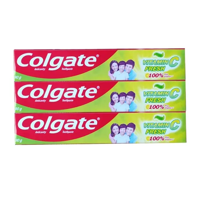 Colgatte kem đánh răng Vitamin C 90g/colgatte Vitamin C kem đánh răng làm trắng xuất khẩu bán buôn