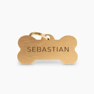 Insigne d'identité de collier en métal de vente chaude pour le collier d'animal familier fini antique de forme commémorative de chien aux prix effectifs - Product Image 1