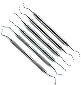 ชุดเครื่องมือผ่าตัดกระดูกแบบออร์โธปิดิกส์ รุ่น Usa Bone Curette คุณภาพสูง ทำจากสแตนเลส พร้อมด้ามจับเคลือบสี - Product Image 1