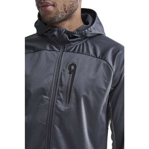 Custom Men's Lightweight Waterproof Canvas Windbreaker Jacket for Active Sports OEM ODM Services Stand Collar - Product Image 2