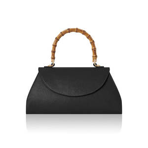 Sac fourre-tout en cuir courbé fait main en Italie - PM630 - Product Image 3