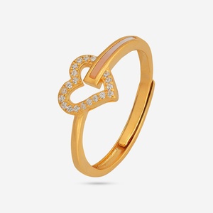 92.5 Silver Finger <b>Ring</b> Classic Rose Gold & Gold Plated Zircon Inlay with Claw Setting Gift Product <b>Name</b> 191245 - Product Image 1
