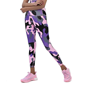 100% Polyester Breathable High Waist Anti-Bacterial Eco-Friendly Yoga <b>Leggings</b> for Women Fitness Gym - Product Image 1