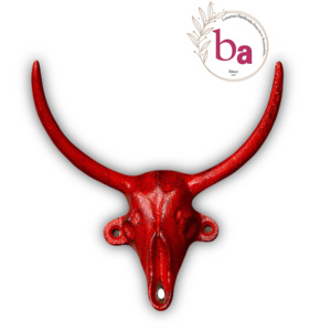 Skulled Vintage Rouge en détresse Couleur Mur Manteau & Chapeau Crochets Porte-clés Cintre Très Pas Cher En Gros Prix Disponible - Product Image 2