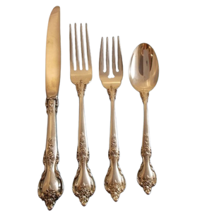 Juegos de Cubiertos de acero inoxidable con mango de metal, cubiertos decorativos de mesa con acabado dorado para restaurantes de lujo, hogar, cocina - Product Image 2