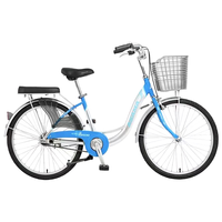 Prix d'usine 26 27,5 29 pouces Vélo normal à cadre en acier Vélo de ville pour femmes avec panier en plastique à vendre