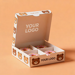 Scatola Personalizzata per Ciambelle con Divisorio, Confezione da Asporto per Pasticceria, Caja Donas - Product Image 3