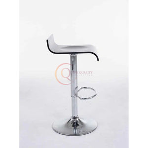 Silla de Taburete única con base de aluminio en color plateado para dormitorio Sala de estar al aire libre Propósito en forma y tamaño personalizados - Product Image 2