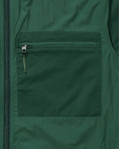 Coupe-vent respirant en nylon pour hommes, couleur unie, fermeture à glissière complète, vêtements de rue, veste légère de grande taille pour la course à pied, broderie - Product Image 3