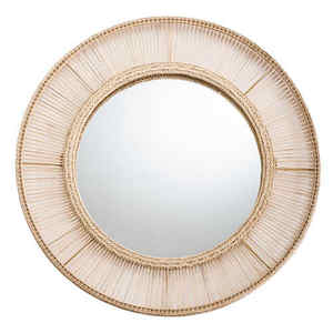 Espejo de pared con marco de madre perla y Metal, espejo decorativo de alta resolución para dormitorio, espejo de maquillaje, baño, decorativo redondo - Product Image 3