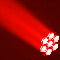 Lumières de discothèque LED 7x40 Mini Bee Eye Lyres Wash 7x40w