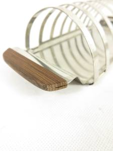 Soporte para tostadas con mango de madera al por mayor para desayuno piezas de pan accesorios de cocina almacenamiento en el hogar y organización estantes para tostadas - Product Image 2