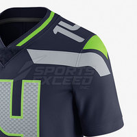 Camiseta de fútbol americano de estilo único Venta en línea al por mayor Camiseta de fútbol americano más vendida