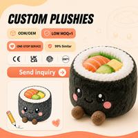 Fabricant de jouets en peluche alimentaires personnalisés, peluches alimentaires kawaii super douces en coton PP, OEM ODM, logo personnalisé, vente en gros, promotionnel