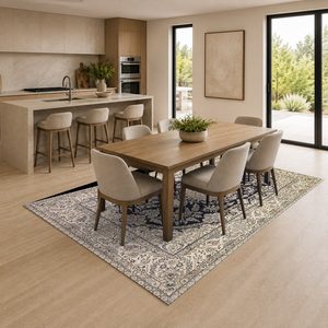 <b>RUGS</b> DEPOT LXDP-0878 Wholesale Terracotta Gold <b>Traditional</b> Oriental Digital Printed Machine Washable Chenille Area <b>Rug</b> Non Slip - Product Image 4